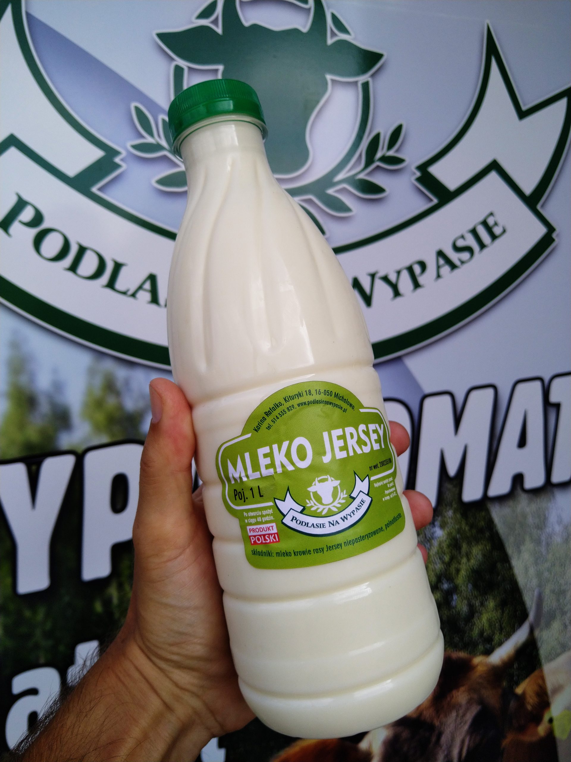 Mleko krowie Jersey A2 świeże 1L