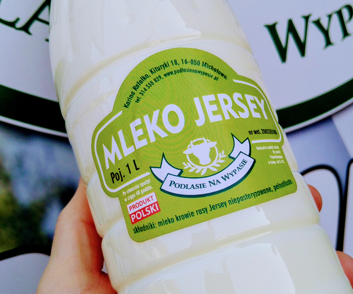 Mleko krowie Jersey A2 świeże 1L - obrazek 2