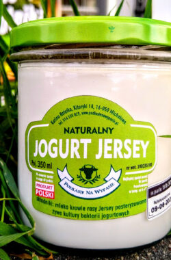 Jogurt naturalny Jersey w słoiku 350 ml