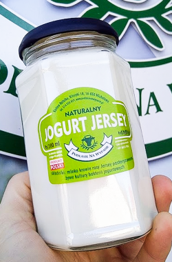 Jogurt naturalny Jersey w słoiku 380 ml