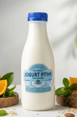 Jogurt pitny ze smakiem 400 ml - pomarańcza
