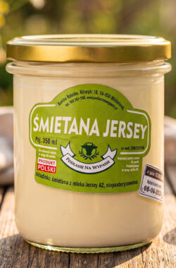 Śmietana Jersey w słoiku 350 ml