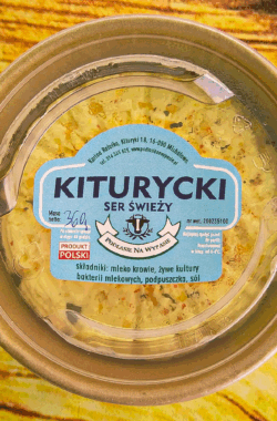 Ser Kiturycki świeży w krążku 360g czosnek kolorowy