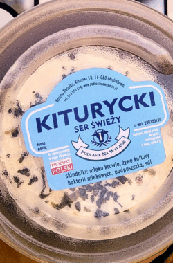 Ser Kiturycki świeży w krążku 240g czosnek niedźwiedzi