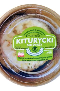 Ser Kiturycki Jersey świeży w krążku 300g z czosnkiem kolorowym