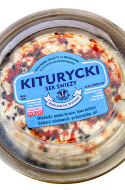 Ser Kiturycki świeży w krążku 300g pomidor-czarnuszka