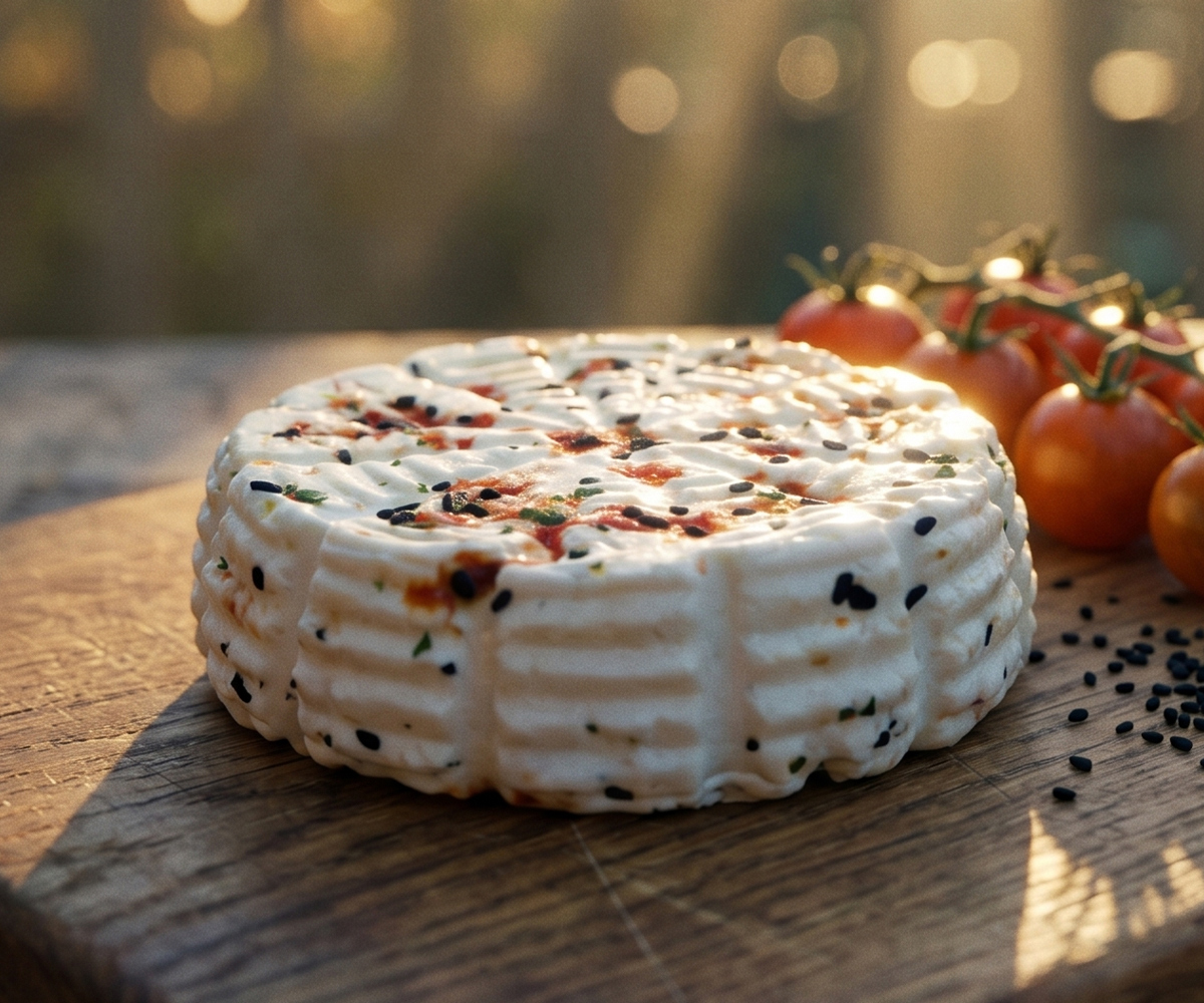 Ser Kiturycki świeży w krążku 300g pomidor-czarnuszka - obrazek 2